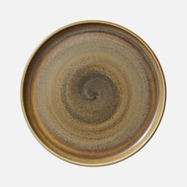 Plate round flat high rim 27cm