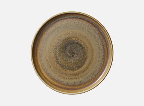 Plate round flat high rim 27cm