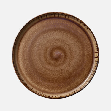 Teller flach rund hoher Rand 27cm