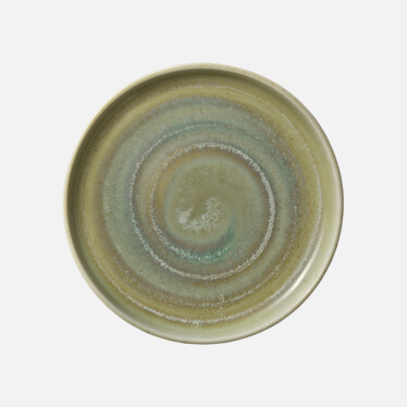 Plate round flat high rim 21cm