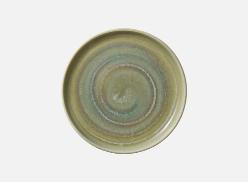 Plate round flat high rim 21cm