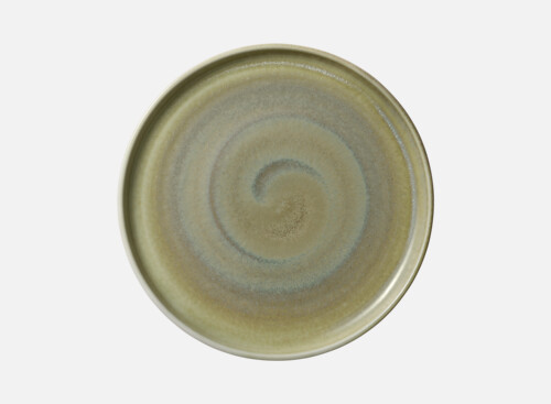 Plate round flat high rim 27cm