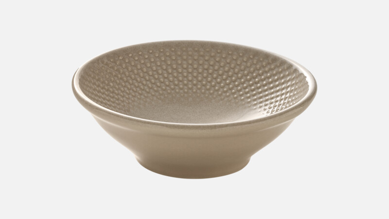 PINE - Schüssel rund Relief - almond 16cm/0.50l