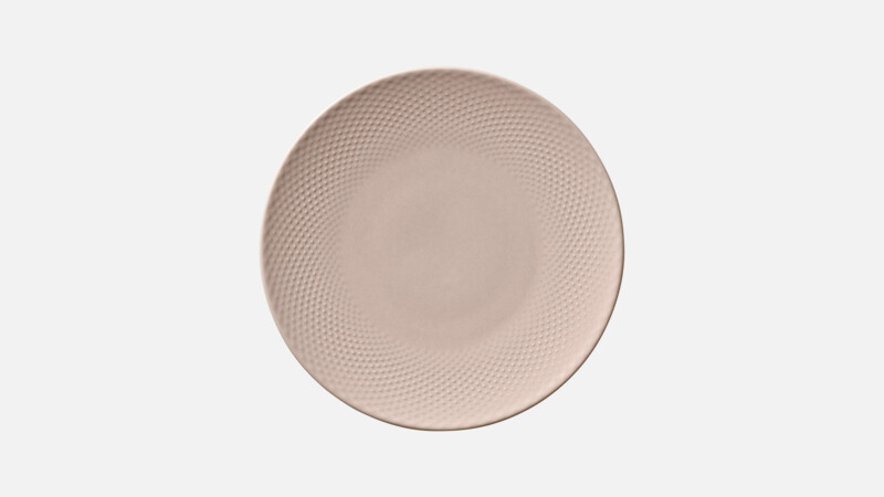Plate flat round coupe embossed 24 cm