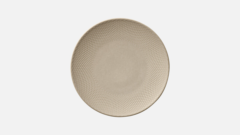 Assiette plate ronde coupe embossée 24 cm