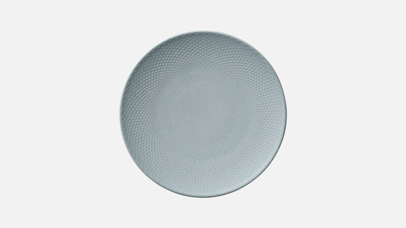 Plate flat round coupe embossed 24 cm