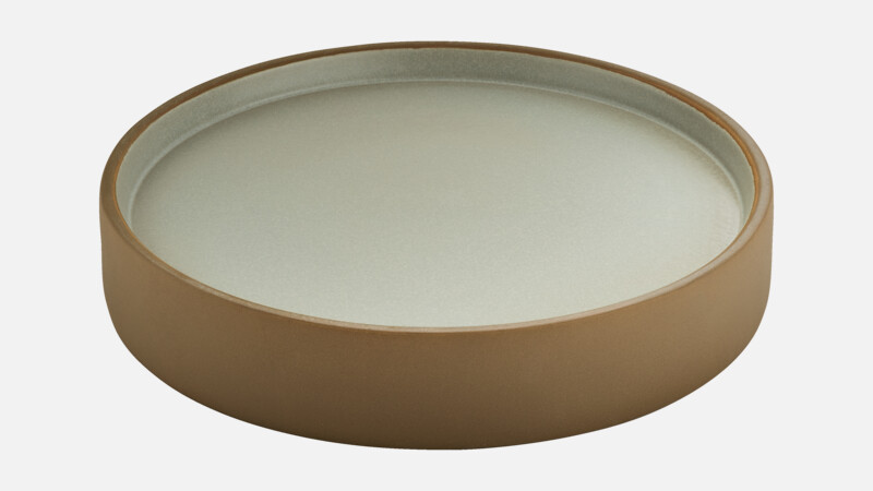 2IN1 - Teller flach/tief rund - Kuchenteller beige/grey 24cm