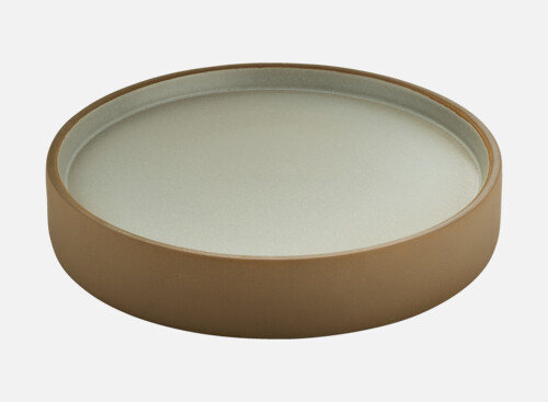 Teller flach/tief rund beige/grey 24cm