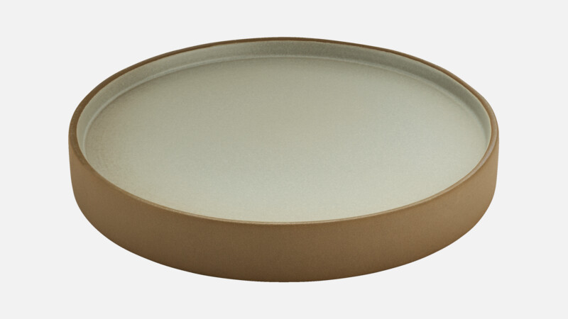 2IN1 - Teller flach/halbtief rund - Dessertteller beige/grey 21cm