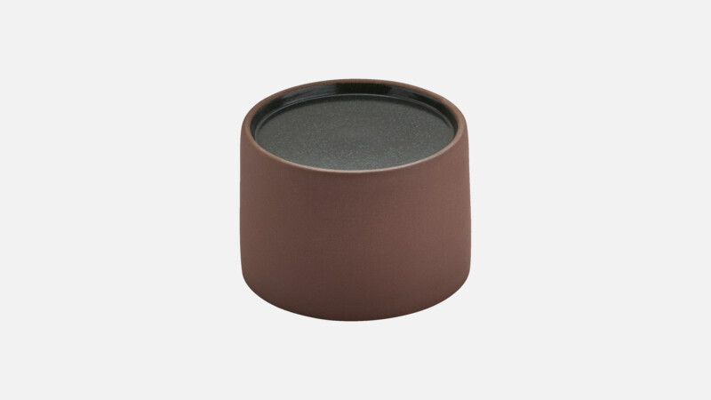 2IN1 - Bowl/Plateau rund - brown/black 10cm/0.38l