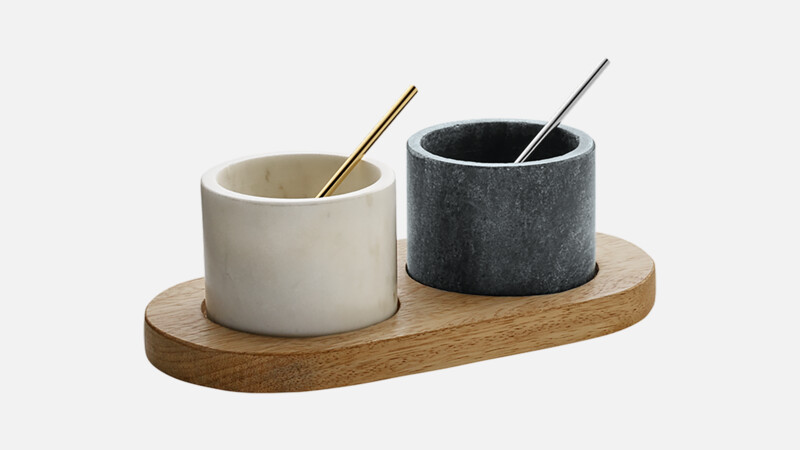 ADDITIONS - Cruet small bowl/spoons - 20x11cm