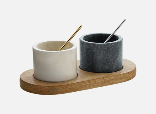 Menage Schälchen/Löffel 20x11cm