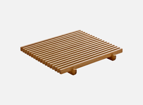 Krümelgitter quadratisch Eiche/Oak 18x18cm