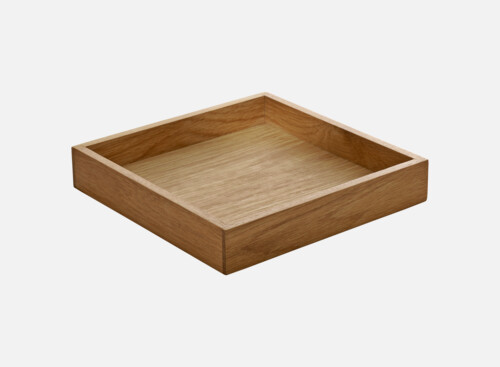 Stand  square Eiche/Oak 18x18cm