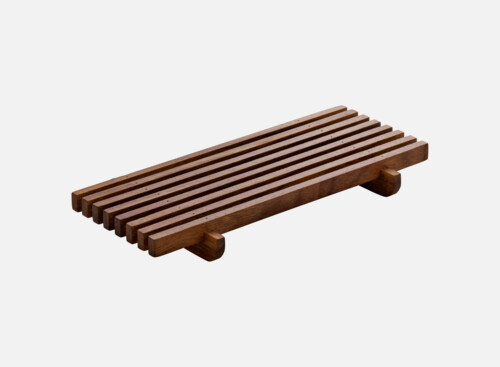 Crumb grid rectangular Nussbaum/Walnut 18x9cm