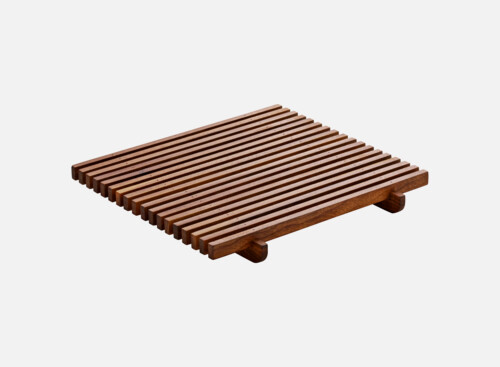 Crumb grid square Nussbaum/Walnut 18x18cm