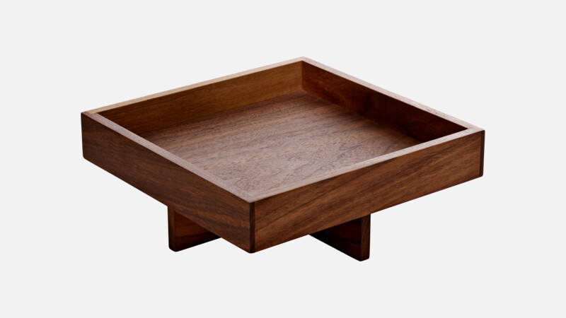 ANANTI - Stand square raised - Nussb./Walnut 4cm/18x18cm