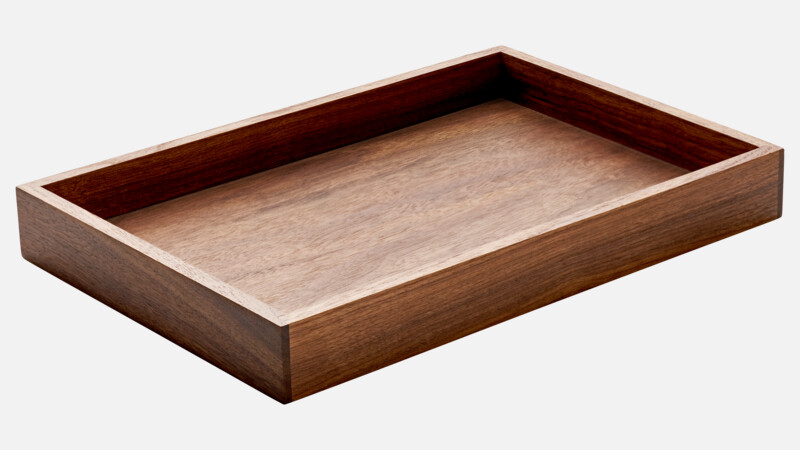 ANANTI - Menage eckig - Nussbaum/Walnut 29x19cm