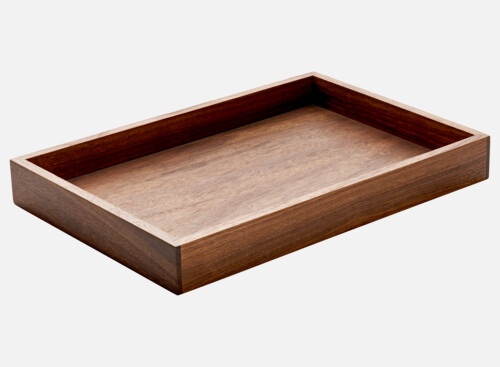 Stand  rectangular Nussbaum/Walnut 29x19cm