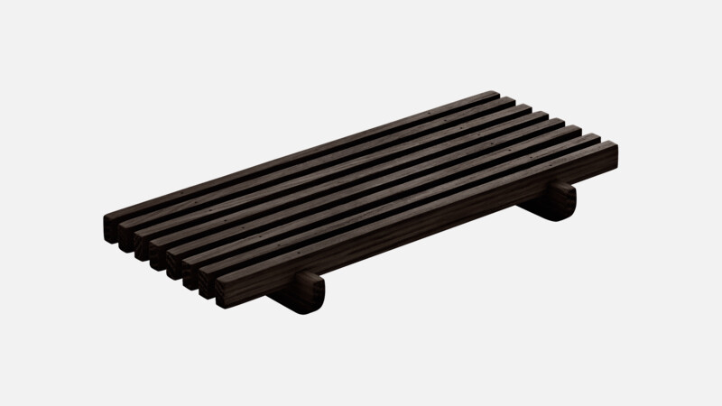 ANANTI - Crumb grid rectangular - Wenge 18x9cm