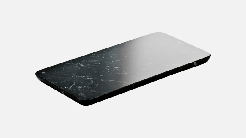 ANANTI - Platter rectangular - Serving platter schwarz/black 18x9cm