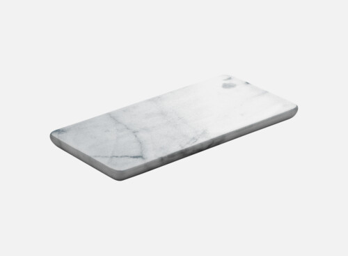 Platte rechteckig weiß/white 18x9cm