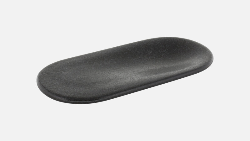 BREAD & BITE - Platte oval - black 22x10cm