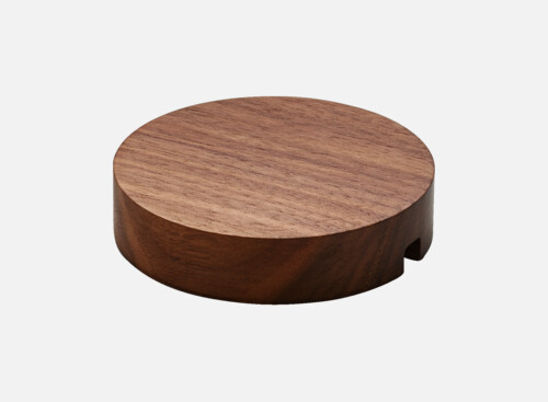Plateau rund Nussbaum/Walnut 9cm