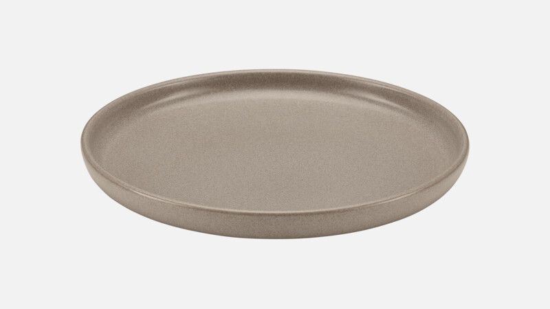 ELEMENTS - Plate flat round - Cake plate sand 22cm