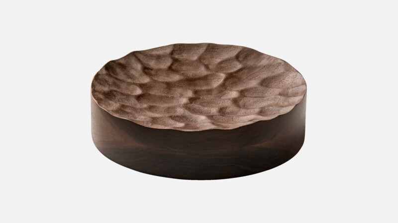 ELEVATE - Plateau rund - Nussbaum/Walnut 14cm