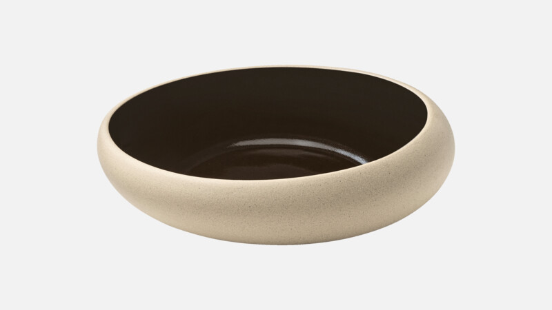 EMBRACE - Teller halbtief rund coup - schwarz/black 17cm
