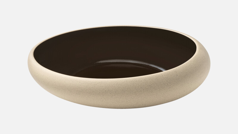 EMBRACE - Teller halbtief rund coup - schwarz/black 26cm