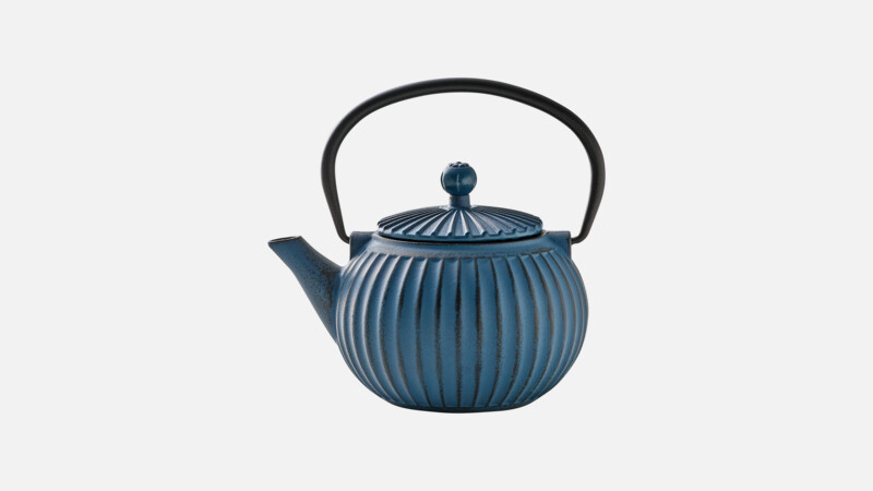 FLOW & SERVE - Teekanne mit Sieb - blau/blue 0.50l