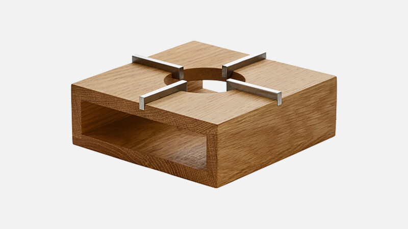 FLOW & SERVE - Stövchen - Eiche/Oak 14x14cm