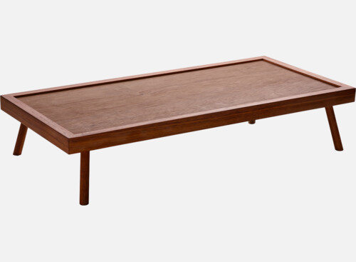 Präsenter rechteckig Nussb./Walnut 8cm/50x24cm