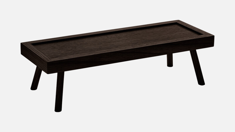 LOFT - Presenter rectangular - Wenge H: 8cm, 36x13cm