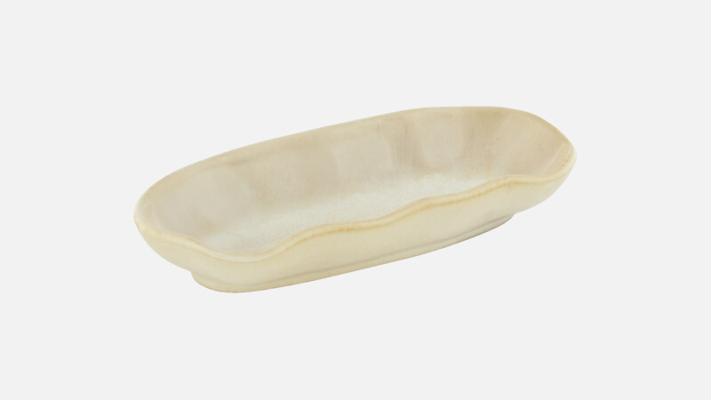 NAMI - Platte oval - dune 15x7cm