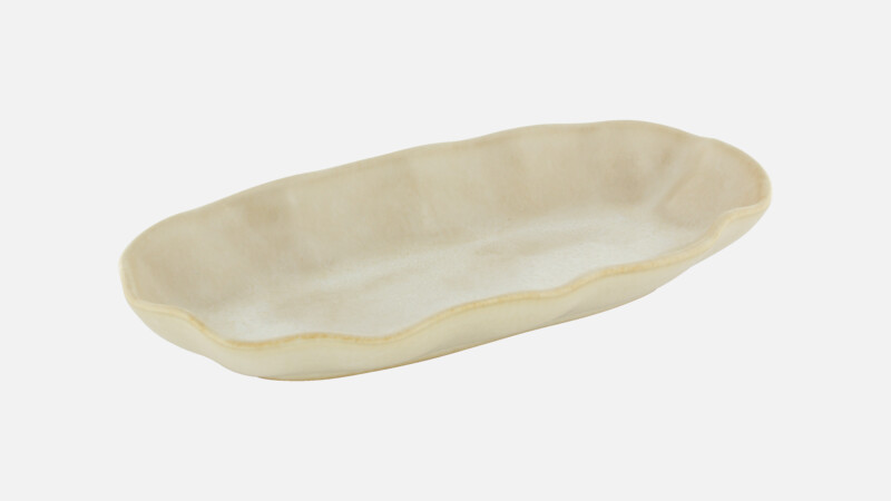 NAMI - Platte oval - dune 24x12cm