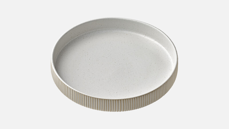 NARA - Teller tf. hoher Rand Relief - Suppenteller weiß/white 24cm