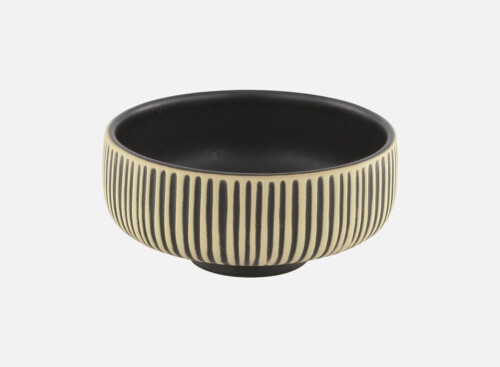 Schale rund Relief black/white 12cm/0.33l