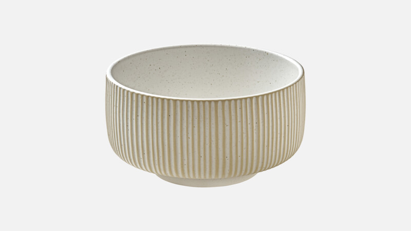 NARA - Schüssel rund Relief - weiß/white 15cm/0.88l