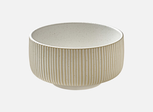 Schüssel rund Relief weiß/white 15cm/0.88l