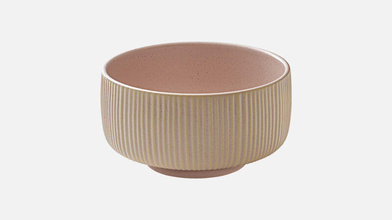 NARA - Bowl round embossed - rosé 15cm/0.88l