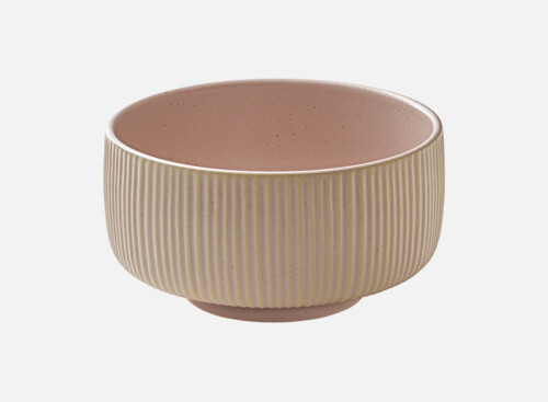 Bowl round embossed rosé 15cm/0.88l