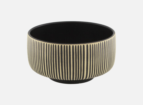 Schüssel rund Relief black/white 15cm/0.88l