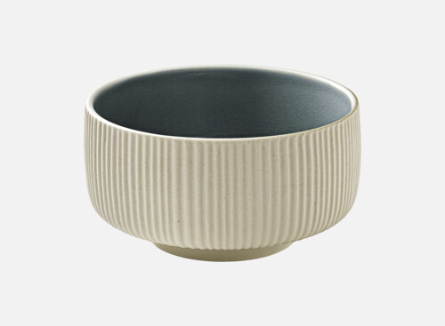 Bowl round embossed grau/grey 15cm/0.88l