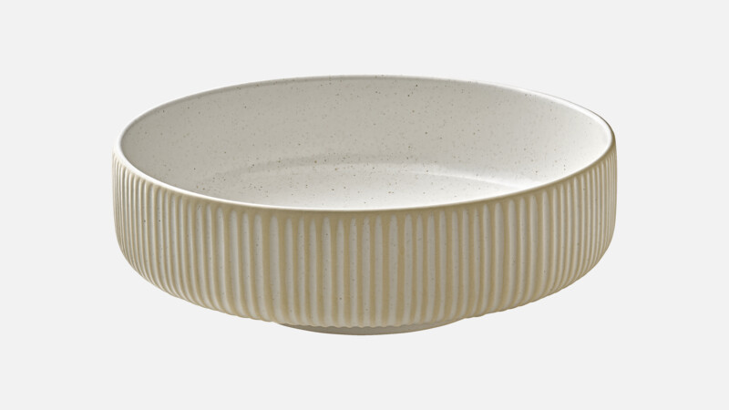 NARA - Schüssel rund Relief - weiß/white 21cm/1.46l