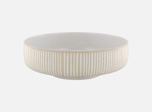 Schüssel rund Relief weiß/white 21cm/1.46l