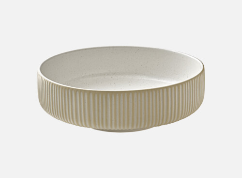 Bowl round embossed weiß/white 21cm/1.46l