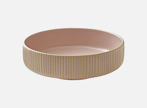 Bowl round embossed rosé 21cm/1.46l